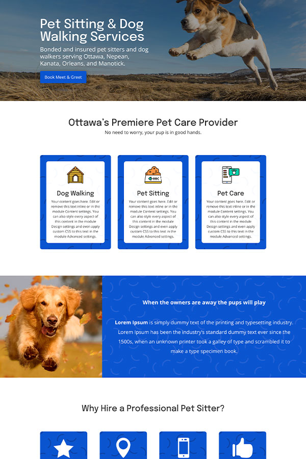 Happy Pet Homepage