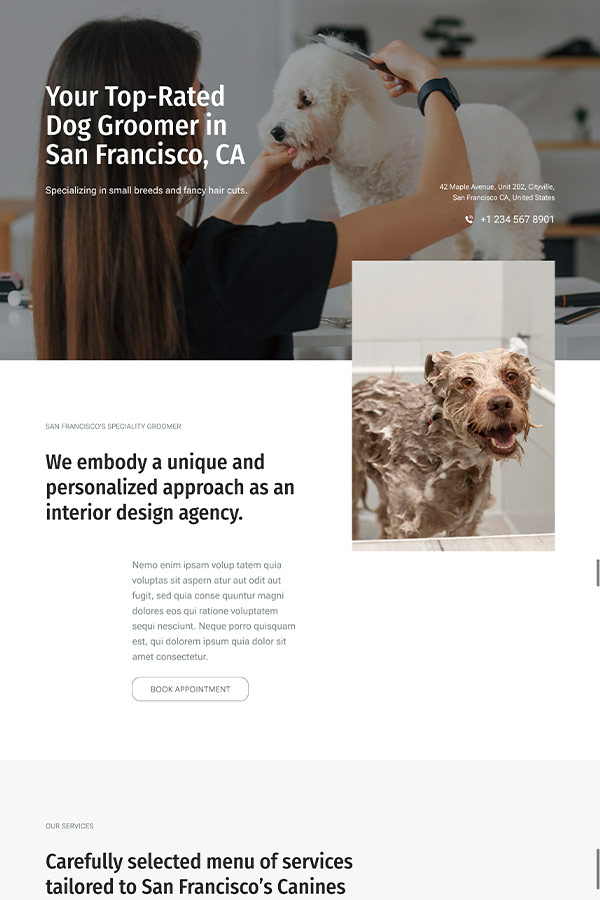The Dainty Dog Homepage